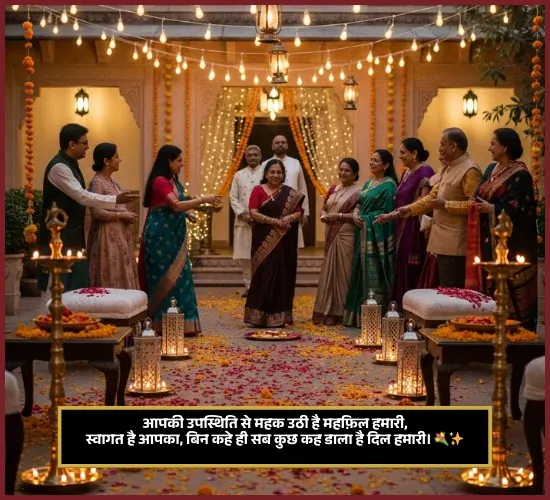 Guest Welcome Shayari in Hindi