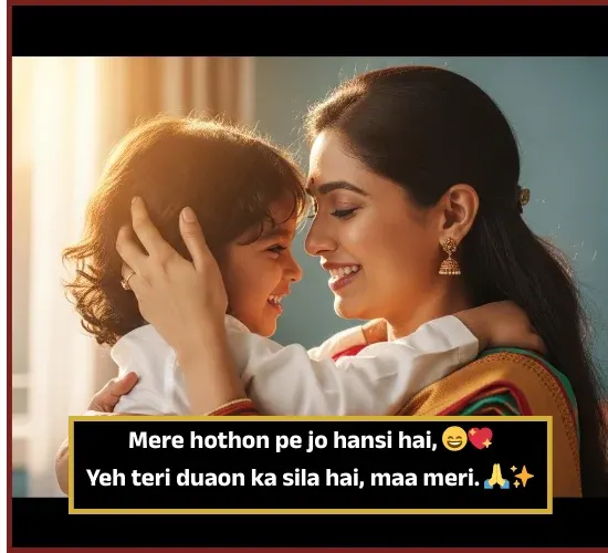 Maa Ke Liye Shayari in English Text