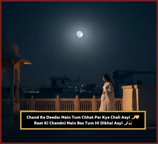 Moon Shayari in English Short