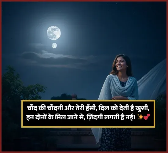 Moon Shayari in Hindi