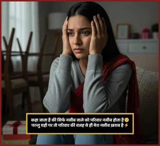Sad Family Shayari in Hindi