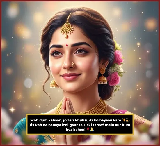 Tareef Shayari for Beautiful Girl in English Tareef Shayari for Beautiful Girl in English