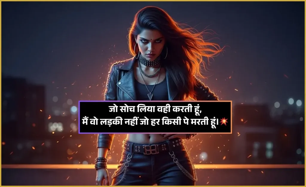 Female Attitude Shayari