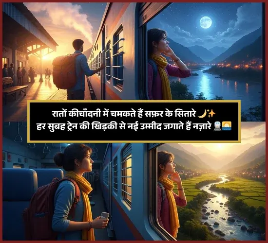 Train Safar Shayari in Hindi