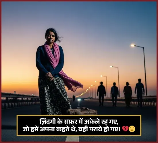 Zindagi Alone Shayari